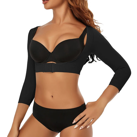 Weight Loss Arm Shaper Slimming Fat Buste Compression Sleeve Upper Arm Wrap Band Slimmer Humpback Posturer Correction Corset Top