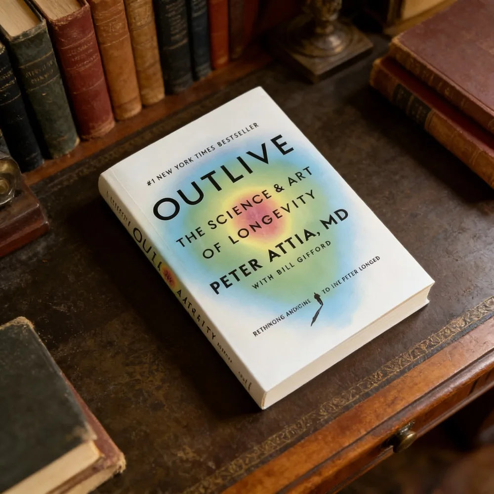 Outlive The Science & Art of Longevity English Paperback Healthy Aging Longevity Science Health Care Wellness Guide Book