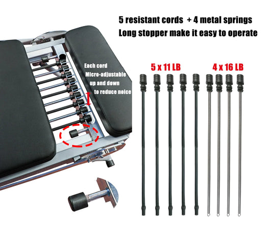 Pilates Reformer,Foldable Pilates Machine for Home