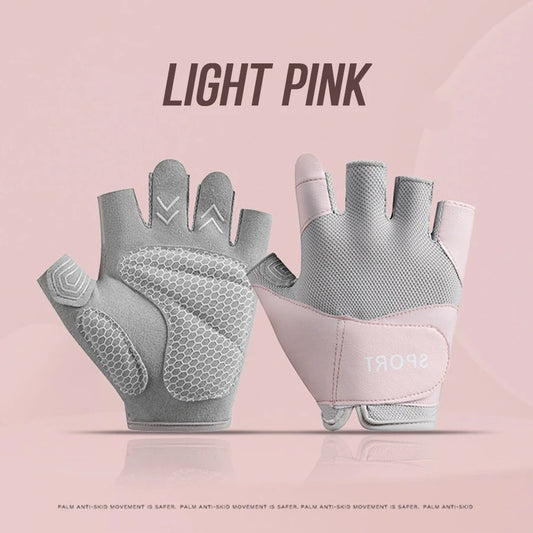 Fitness gloves - anti-slip, anti-curl, semi-fingered wrist guards for bar exercises, sports, cycling, yoga, outdoor activities.