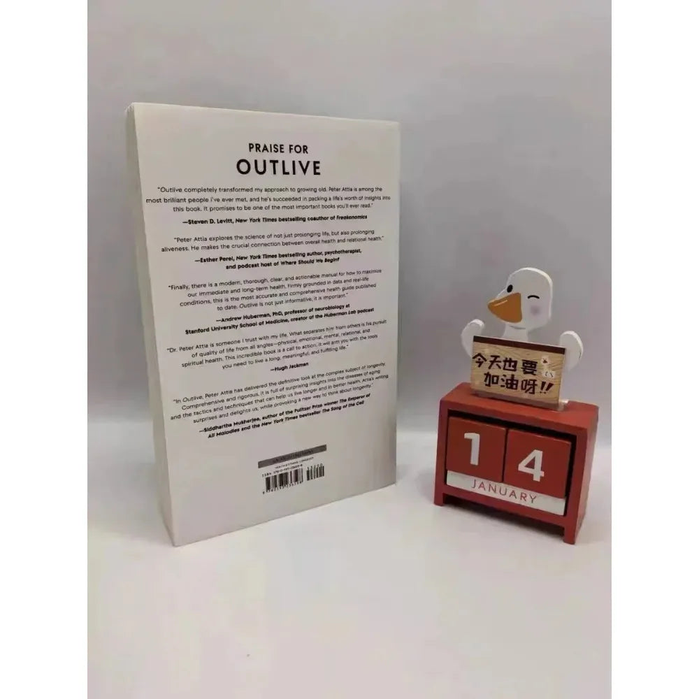 Outlive The Science & Art of Longevity English Paperback Healthy Aging Longevity Science Health Care Wellness Guide Book