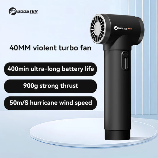 BOOSTER Turbo Dryer Blower for Car 4 Speeds 170 ft/s Wind Speed Car Dryer Air Blower 600W & 50mm Large Diameter Ducted Brushless